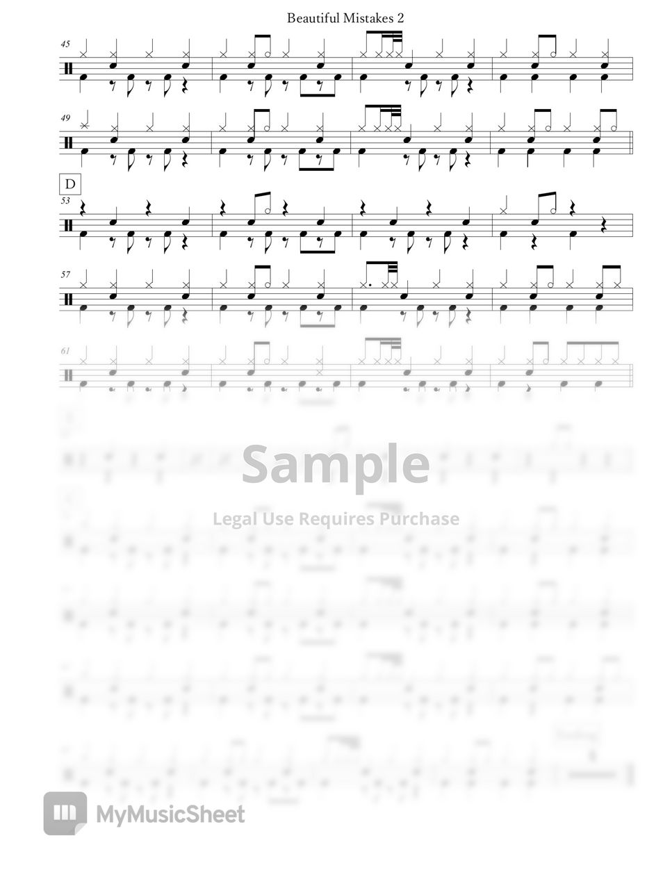 maroon-5-beautiful-mistakes-sheets-by-arkadia-drums