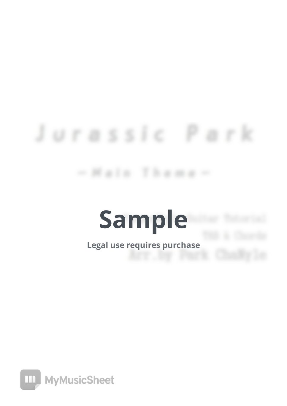 John Williams - Jurassic Park Main Theme (Fingerstyle) by Park ChaNyle