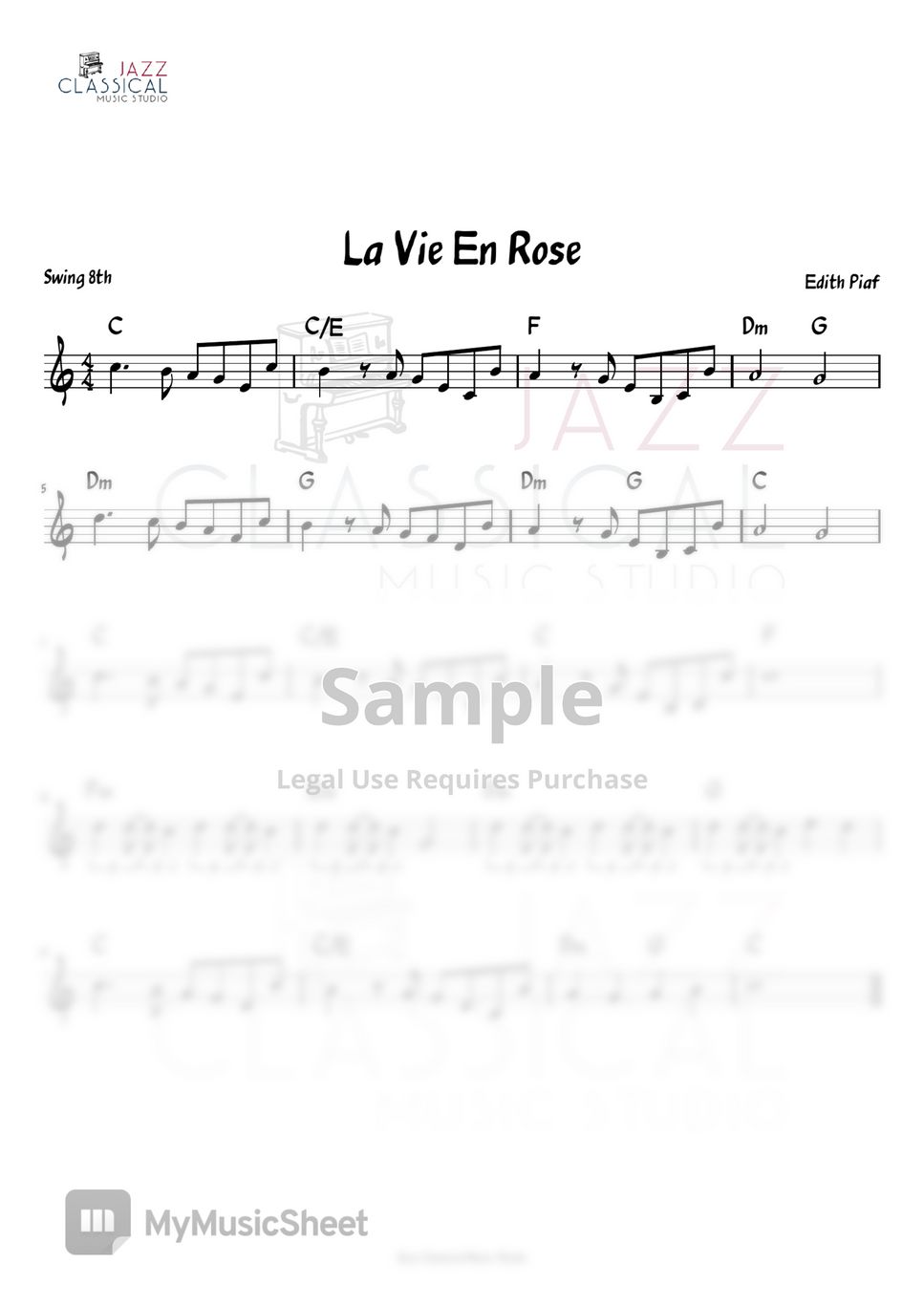 Edith Piaf - La Vie En Rose by Jazz Classical Music Studio