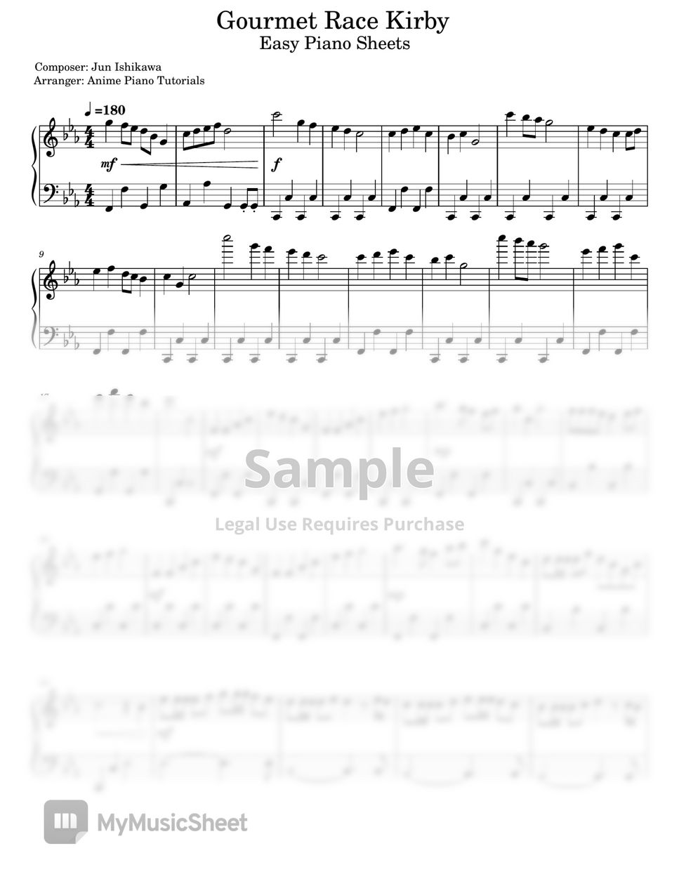 kirby-super-star-gourment-race-easy-nuty-by-anime-piano-tutorials