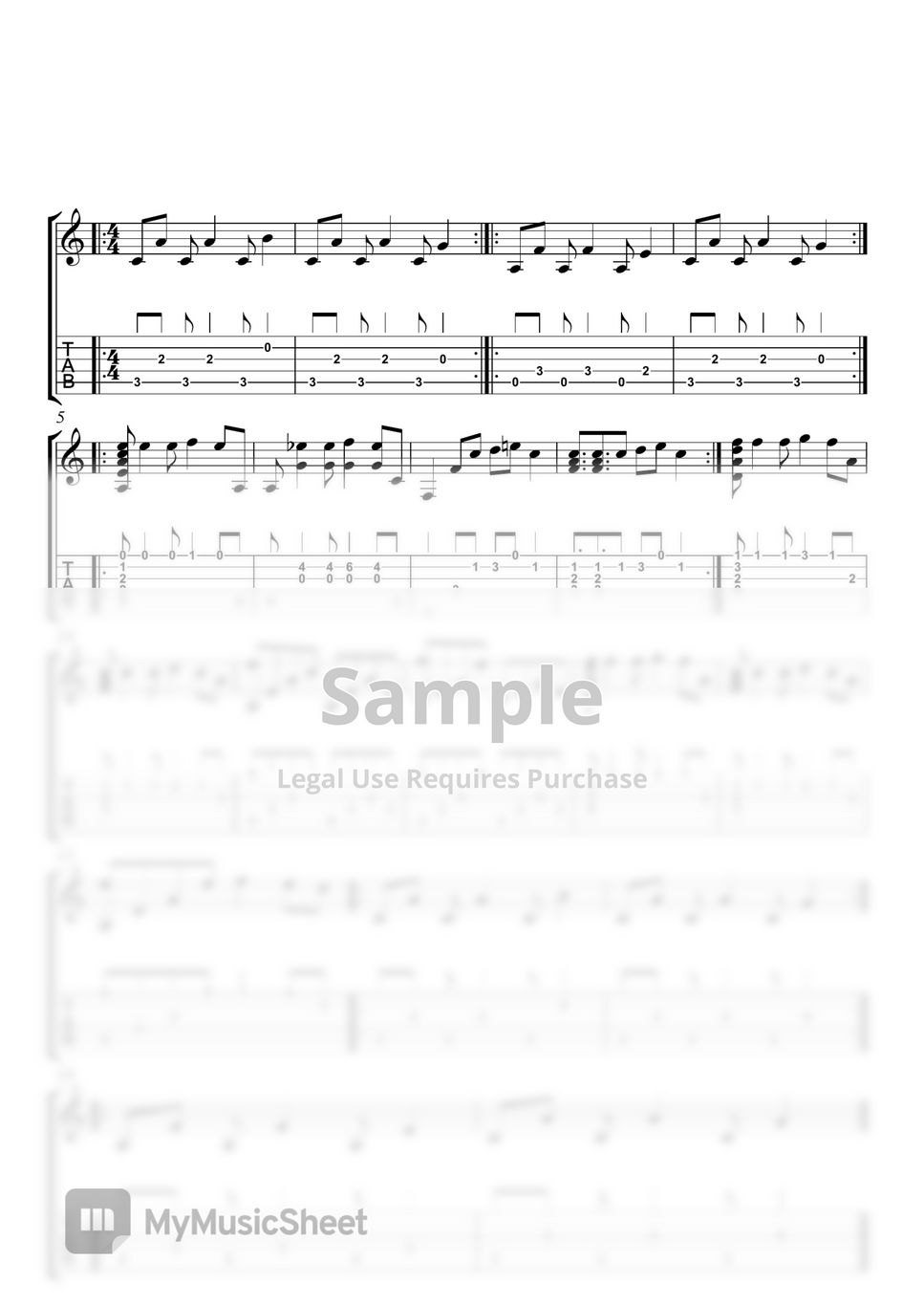 Depeche Mode Enjoy the silence (fingerstyle) TAB by Darya Petrenko