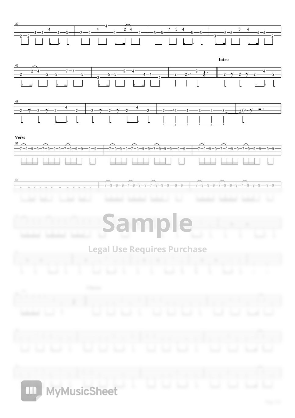 Eve - Nonsense Bungaku (Bass TAB) by Muya Rizal