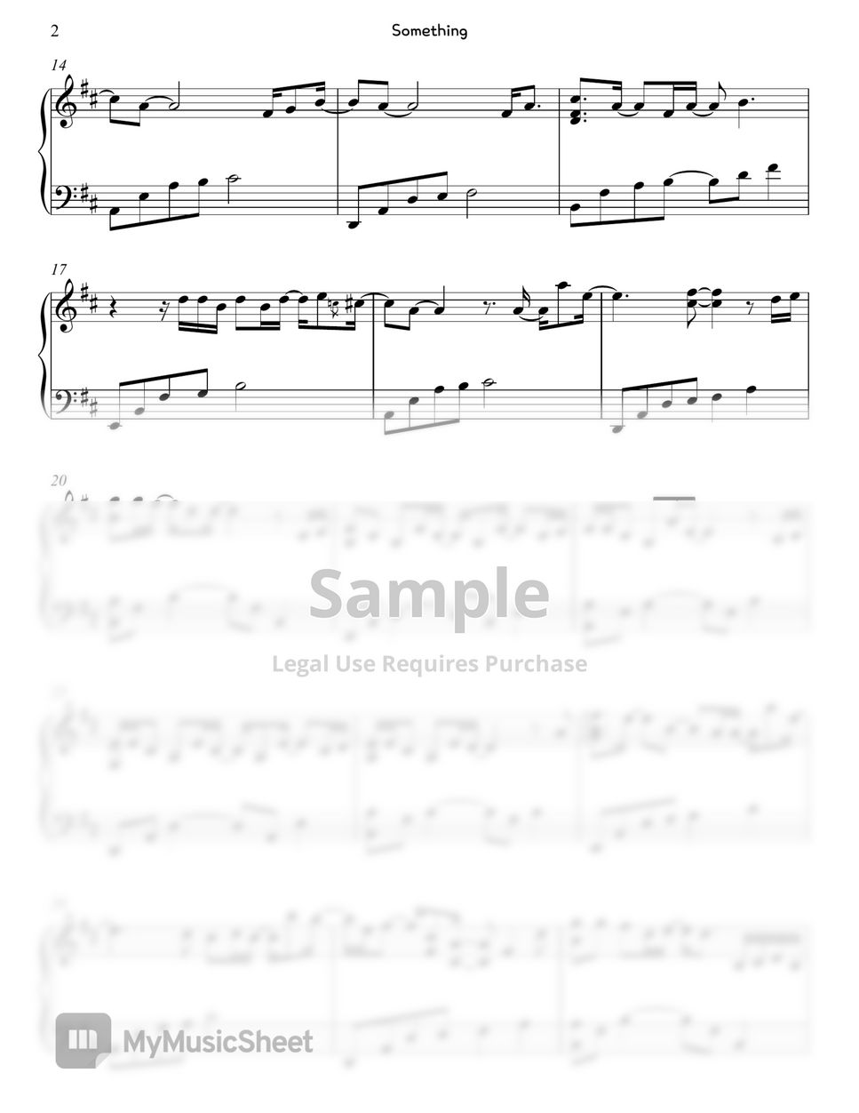 죠지, 강혜인 - Something (My ID Gangnam Beauty) Piano Sheet by. Gloria L.