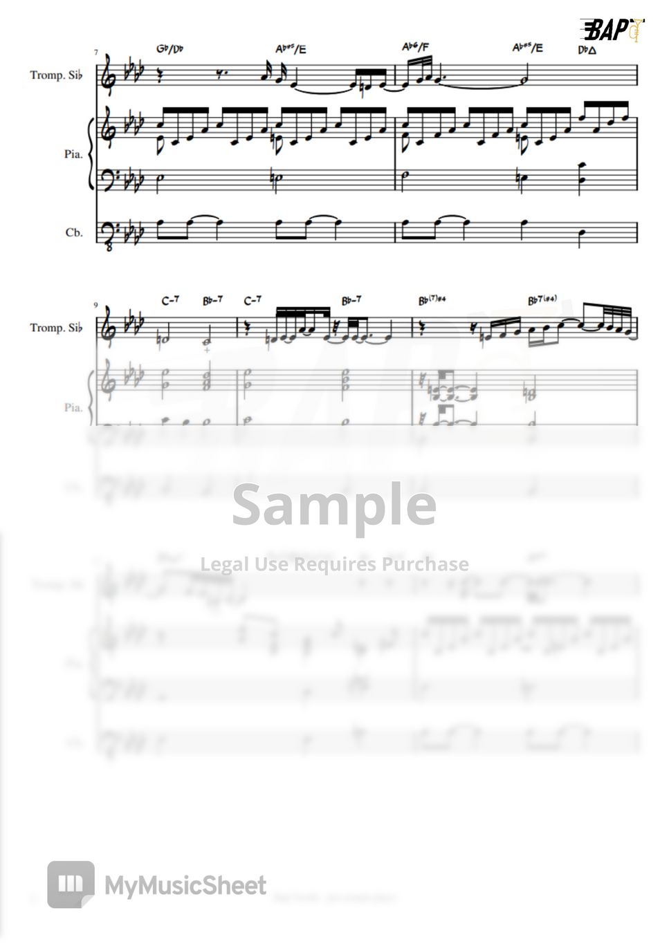 Miles Davis - It Never Entered My Mind (Transcription & Arragement (Trumpet, Piano, Contra)) by Baptiste Tosello