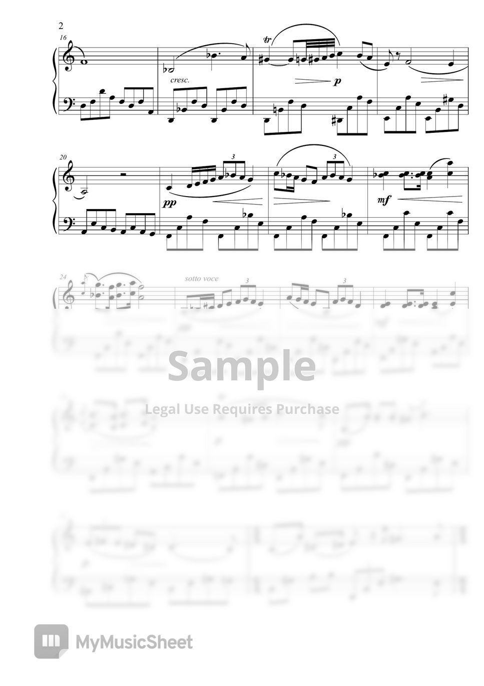 F. Chopin - Chopin Nocturne No.20 Am Key Ver. by 음악 나그네Music Traveler