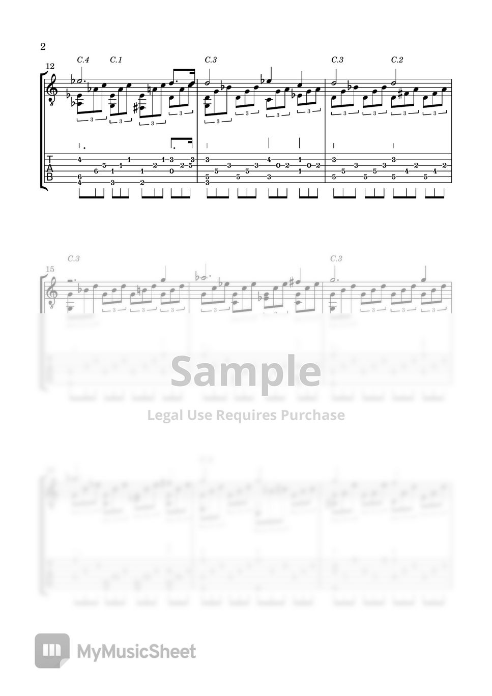 Ludwig van Beethoven - Piano Sonata No.14 1st Mov (arranged by Agustine Barrios Mangore) by LemonTree