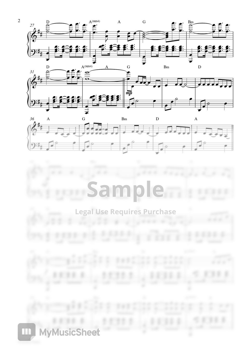 Ed Sheeran, Pokemon - Celestial (Piano Sheet) by Pianella Piano
