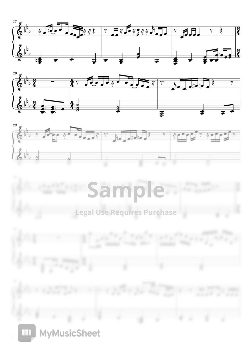  your song 32 sheets by 