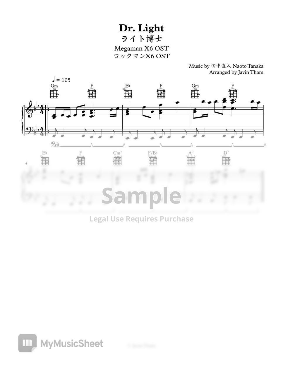 Megaman X6 - Dr. Light (OST) Sheets by Javin Tham