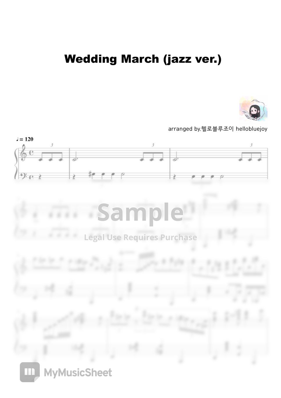 Mendelssohn - Wedding March (jazz ver.) by 헬로블루조이 hellobluejoy