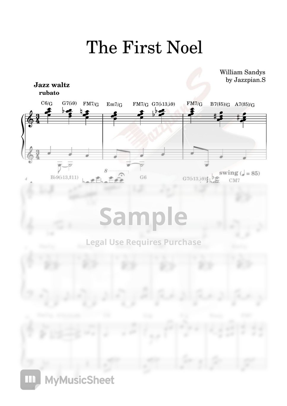 William Sandys - The First Noel (Jazz waltz) by Jazzpian.S
