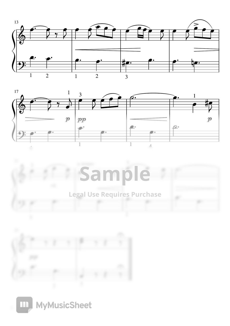 Mendelssohn - Auf Flügeln des Gesanges (C・pianosol/beginner) by pfkaori