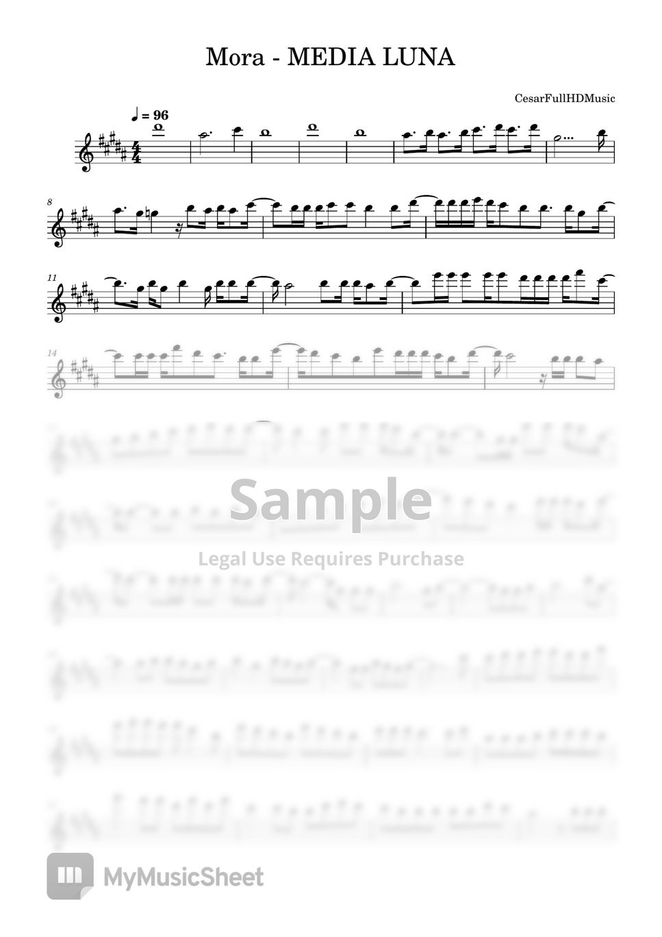 Mora MEDIA LUNA Sheets