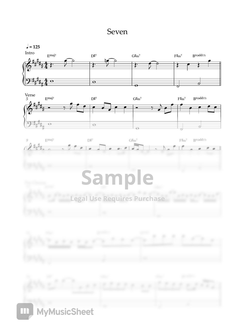 Lukas Graham 7 Years Sheet Music for Beginners in A Minor (transposable)  - Download & Print - SKU: MN0159735