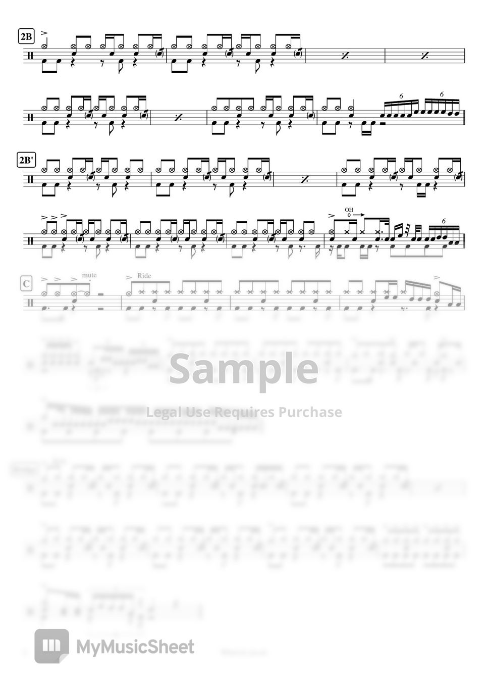 one-ok-rock-wherever-you-are-by-cookai-s-j-pop-drum-sheet-music