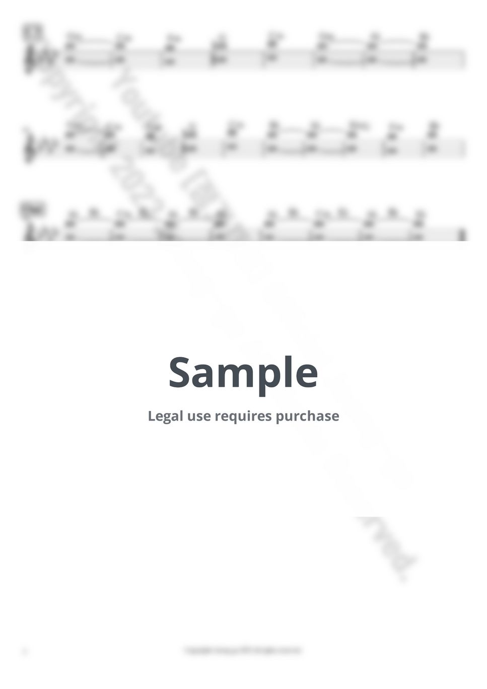 데이식스 한 페이지가 될 수 있게 (Keyboards(Strings) 1key) Sheets by Youtube[정가채널]