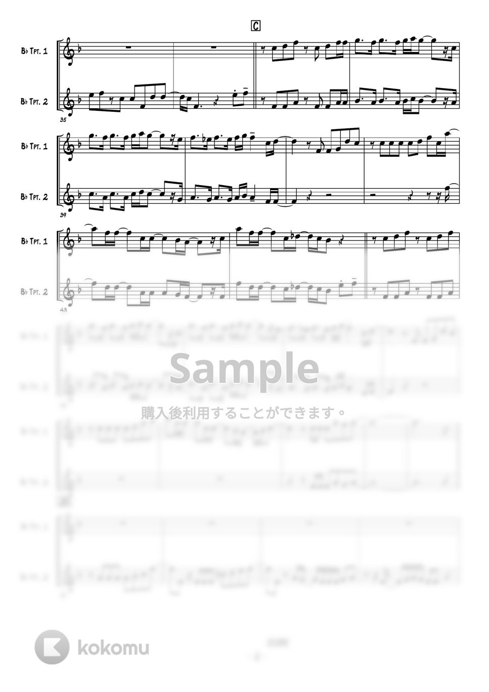 Official髭男dism - Pretender (トランペット2本) by 高田将利