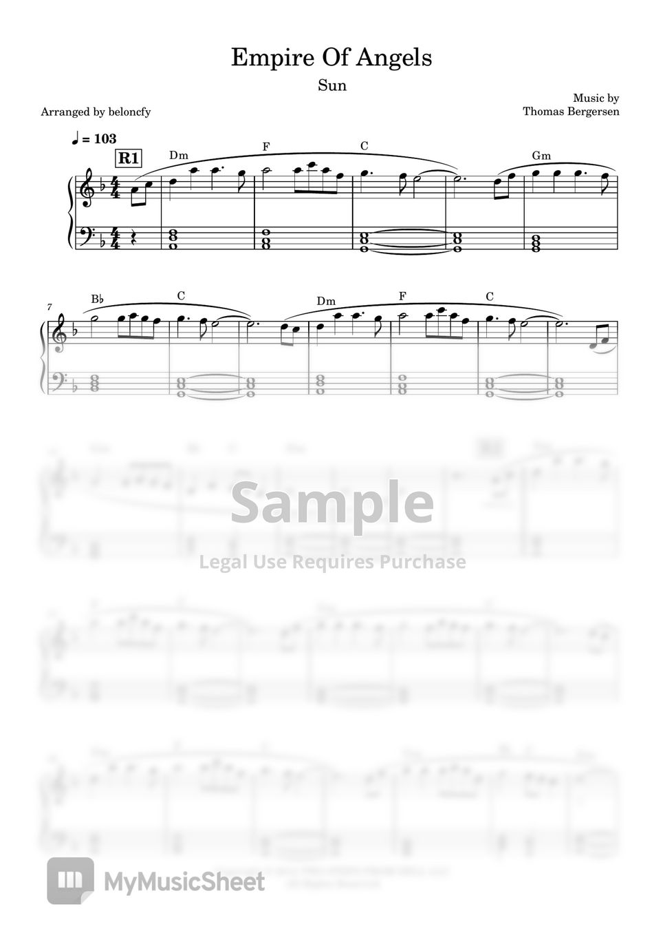 Thomas bergersen empire of angels sun yamaha psr sx900 genos