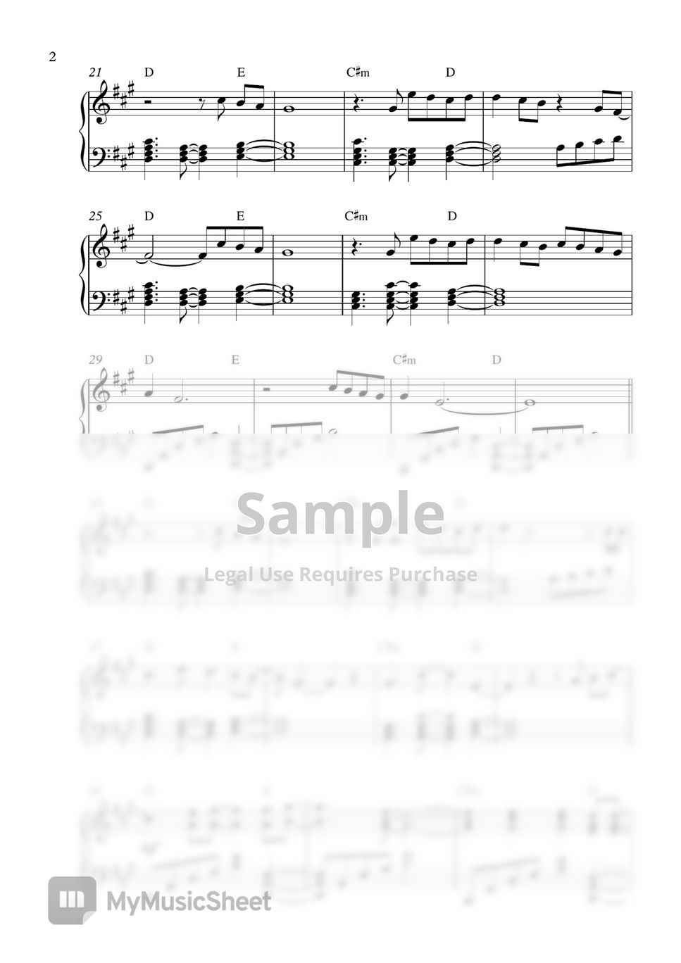 Billie Eilish Everything I Wanted Piano Sheet Sheets By Pianella Piano 