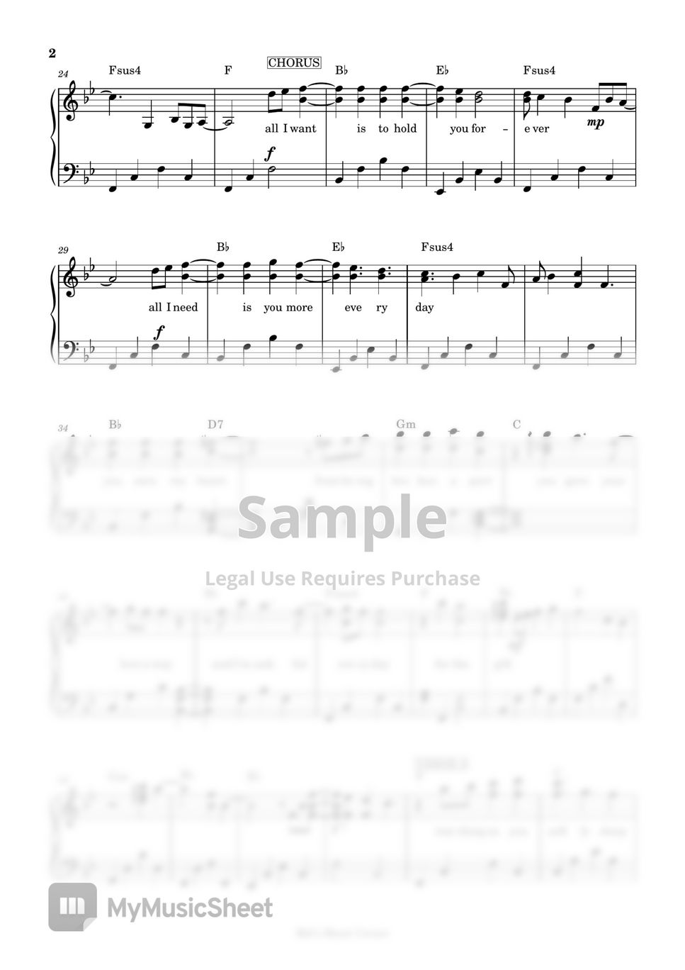 Jim Brickman - The Gift (piano sheet music) by Mel's Music Corner