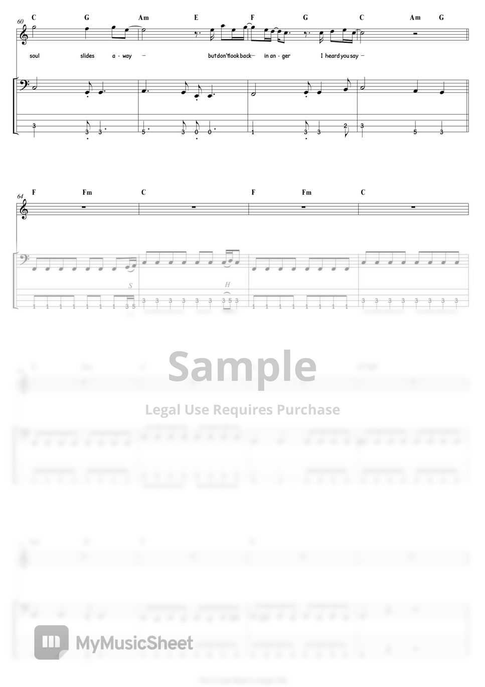 Oasis - Don't Look Back In Anger | Bass/Backing Track by COVER SKILLS
