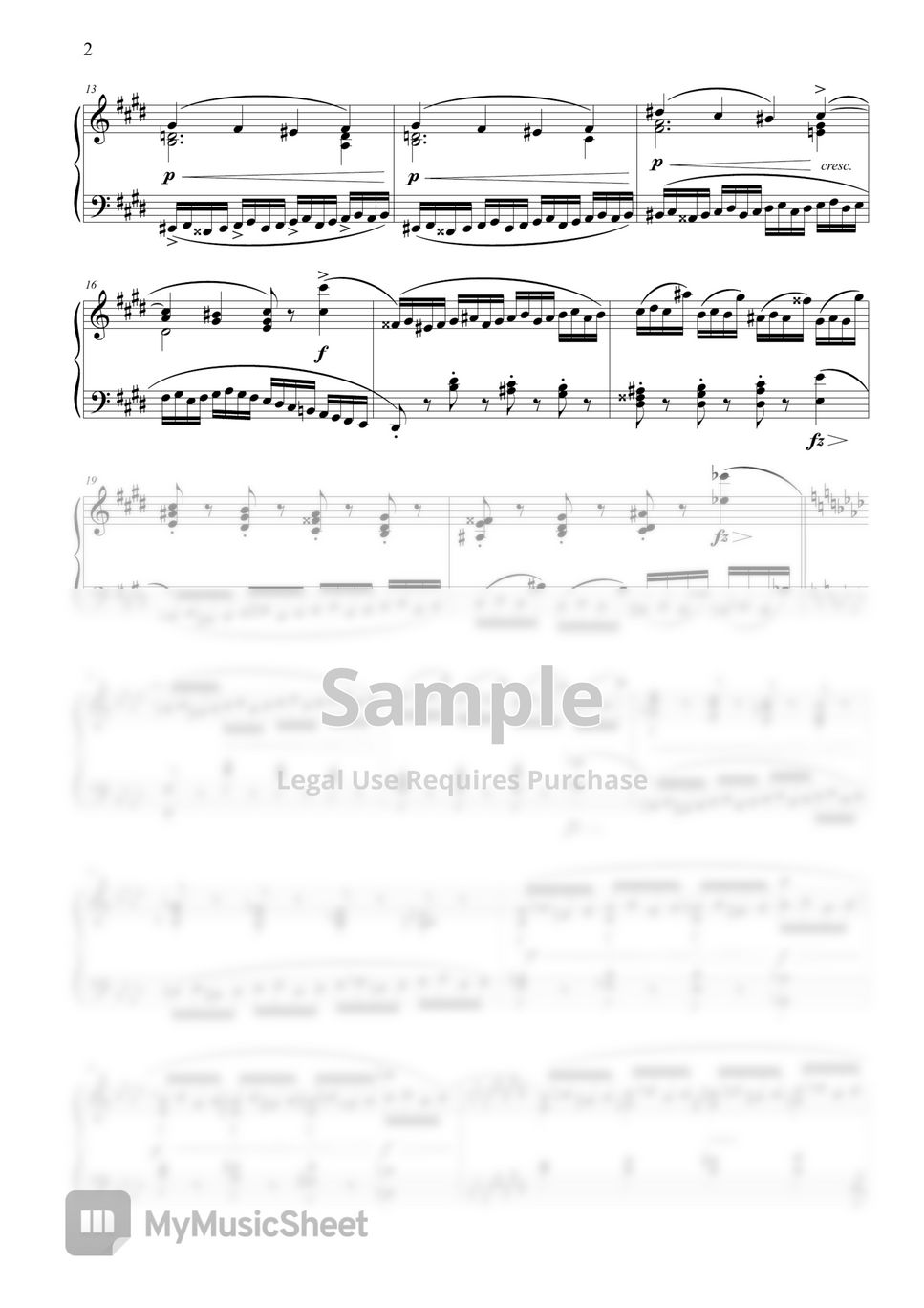 F. Chopin - Etude Chopin 10-4 by MyMusicSheet Official