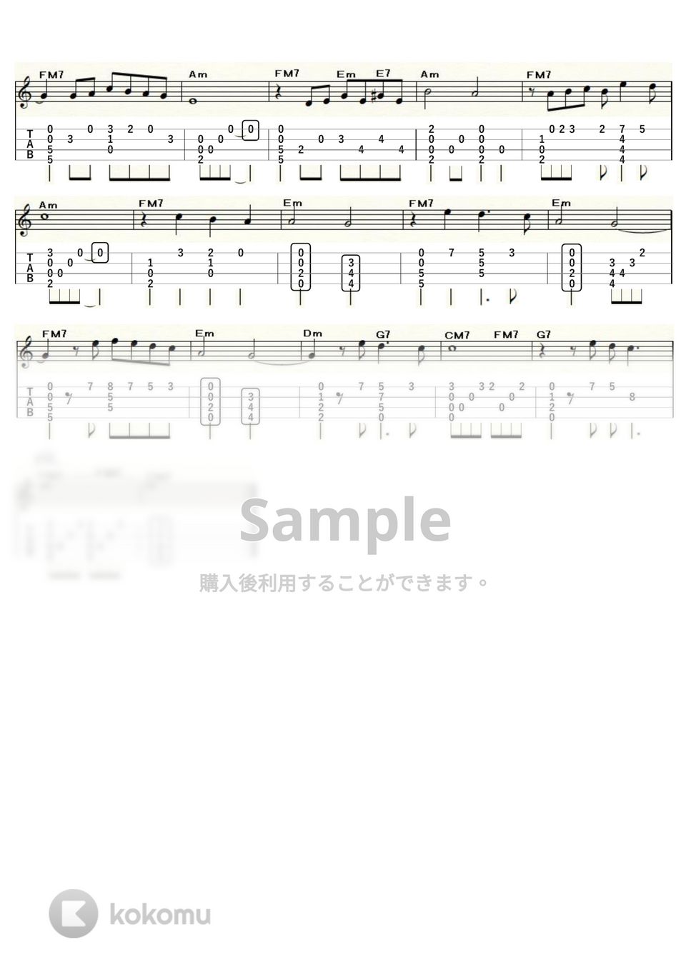 バーブラ・スタライサンド - 追憶-The Way We Were- (ｳｸﾚﾚｿﾛ / High-G,Low-G / 中級) by ukulelepapa