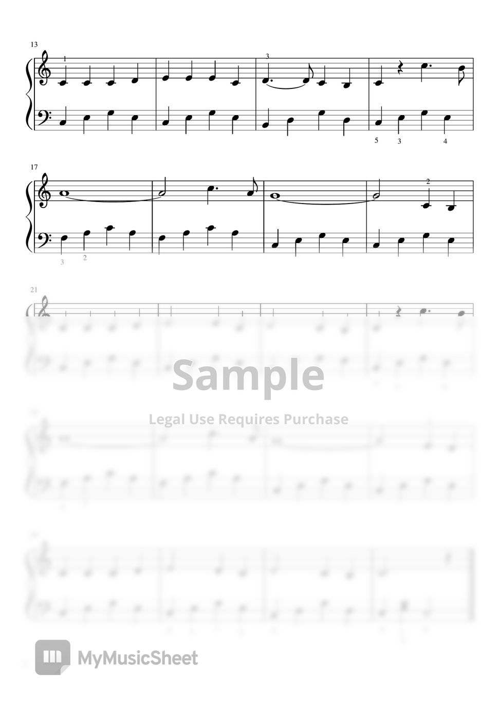 Yellow Ribbon (Pianosolo/Biginner) Sheet by pfkaori