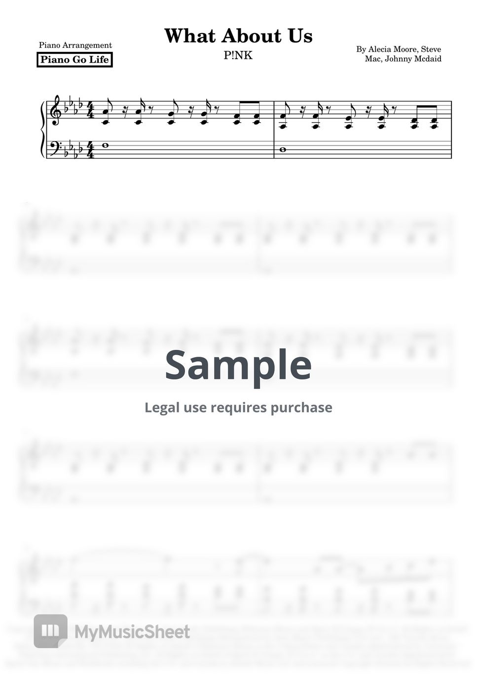 What About Us Piano Chords