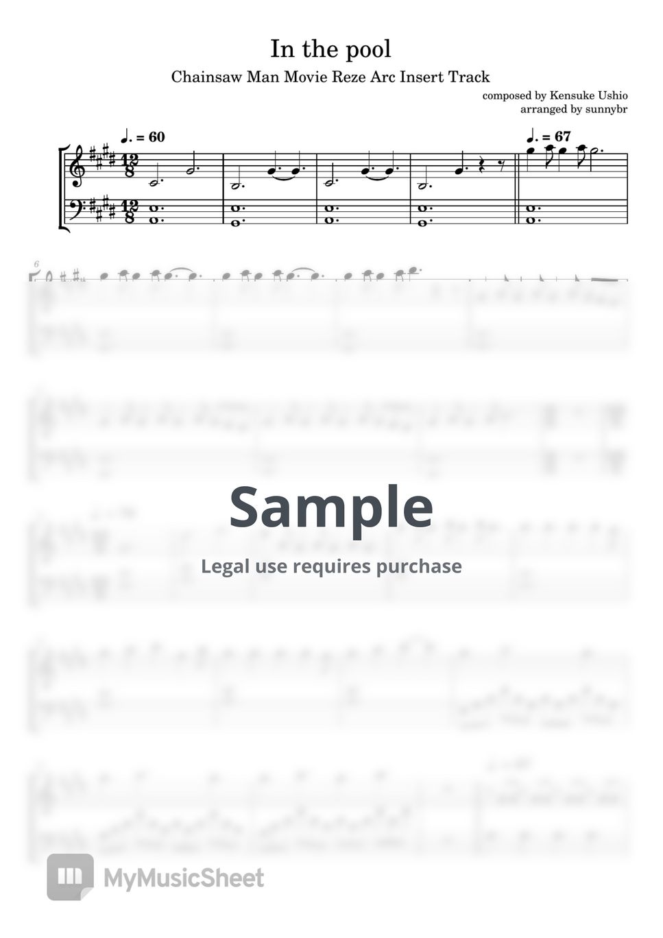 Chainsawman Reze arc OST - In the pool (Easy ver.) by sunnybr