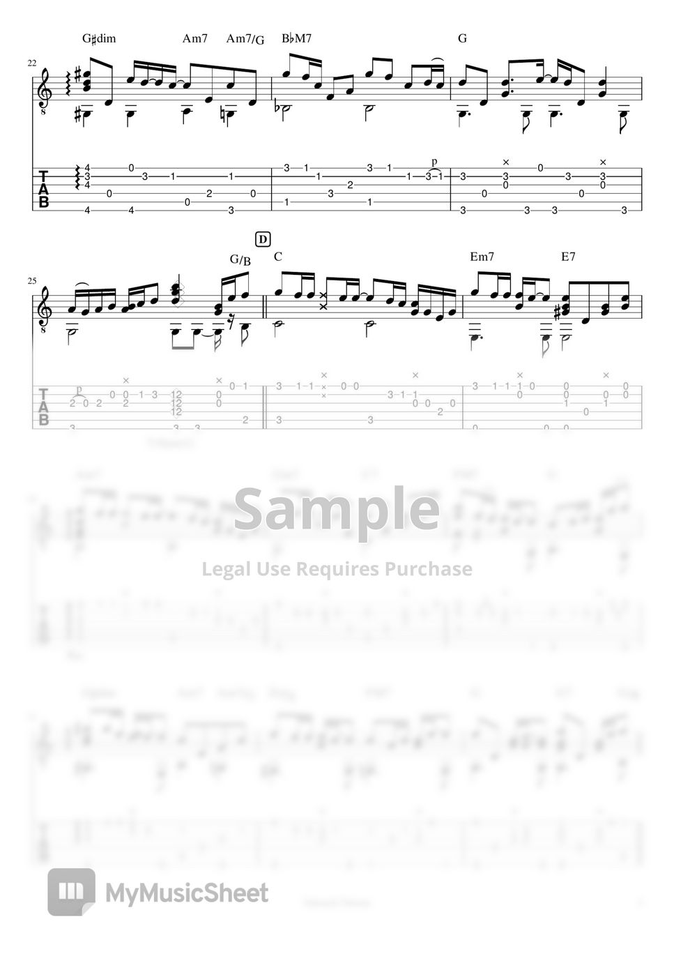 SEKAI NO OWARI - silent (Finger picking guitar) by 仲内拓磨