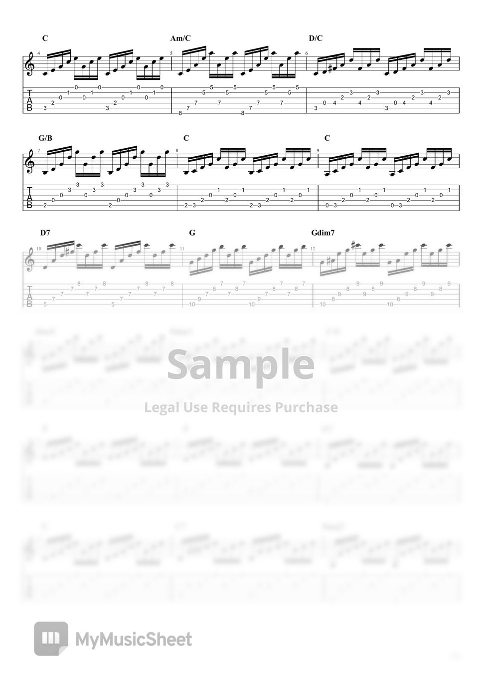 J. S. Bach - Prelude in C major (Fingerstyle)