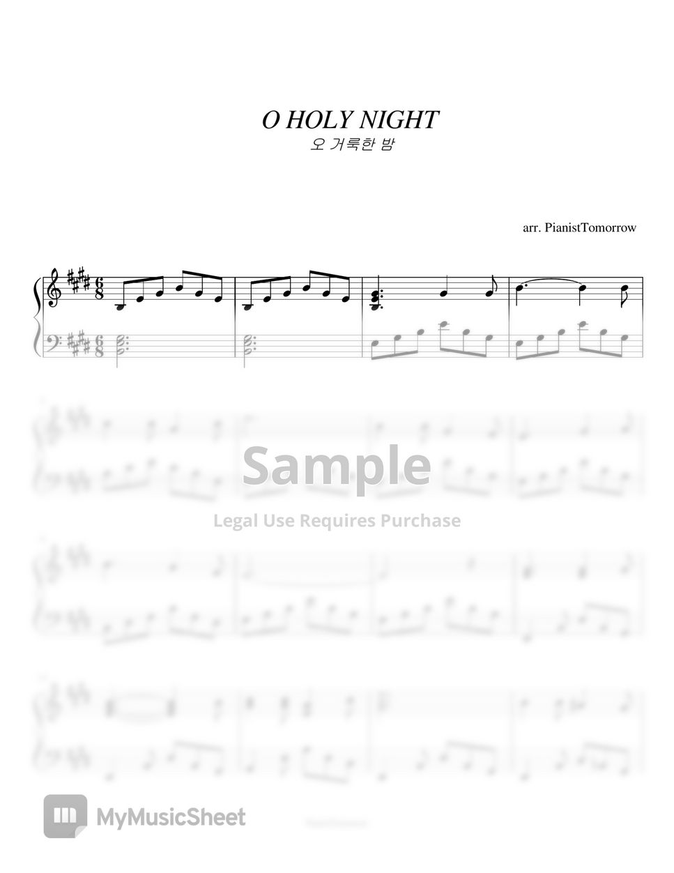 O Holy Night By PianistTomorrow 