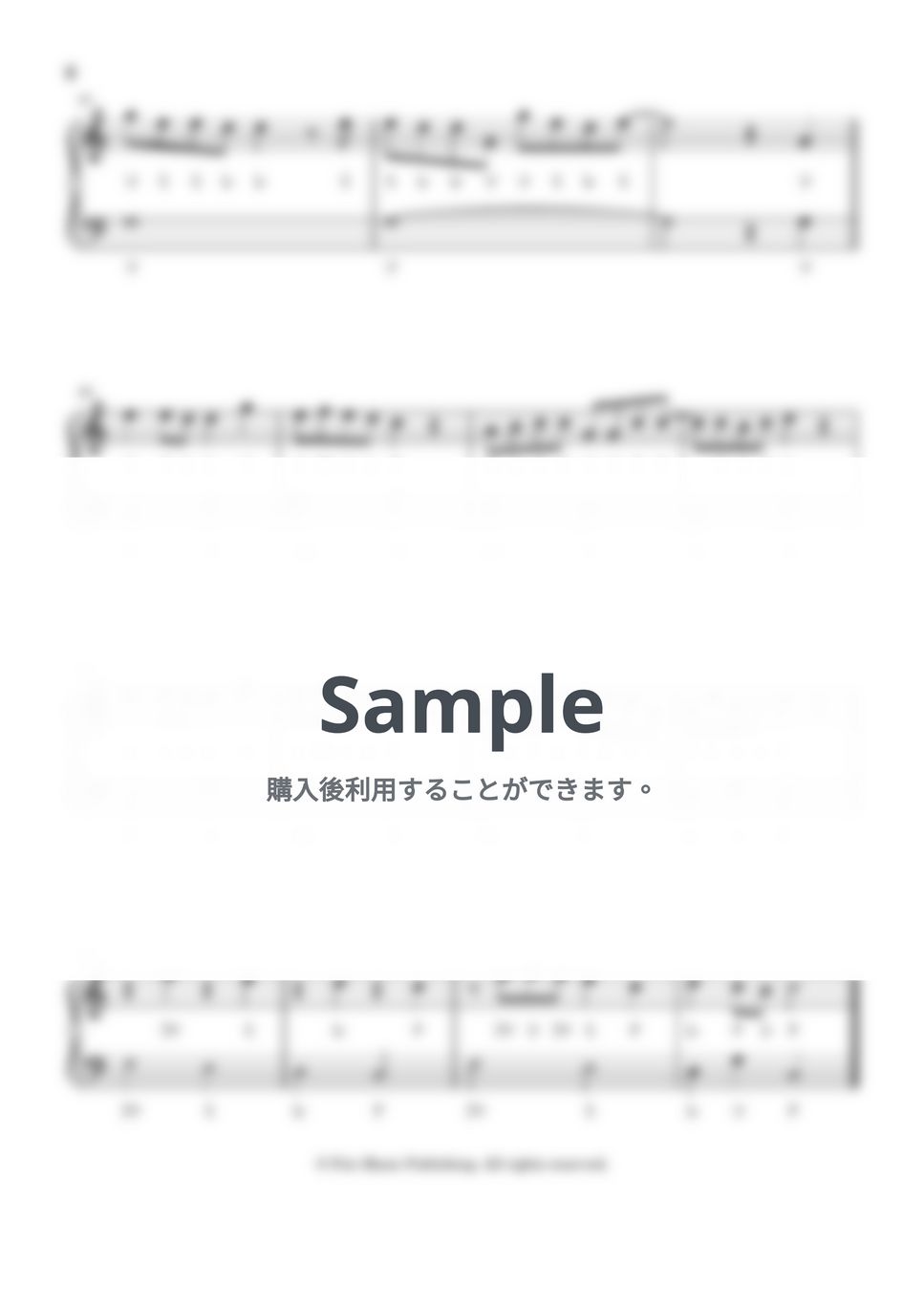 井上陽水 - 少年時代 (ドレミ付き/簡単楽譜) by ピアノ塾
