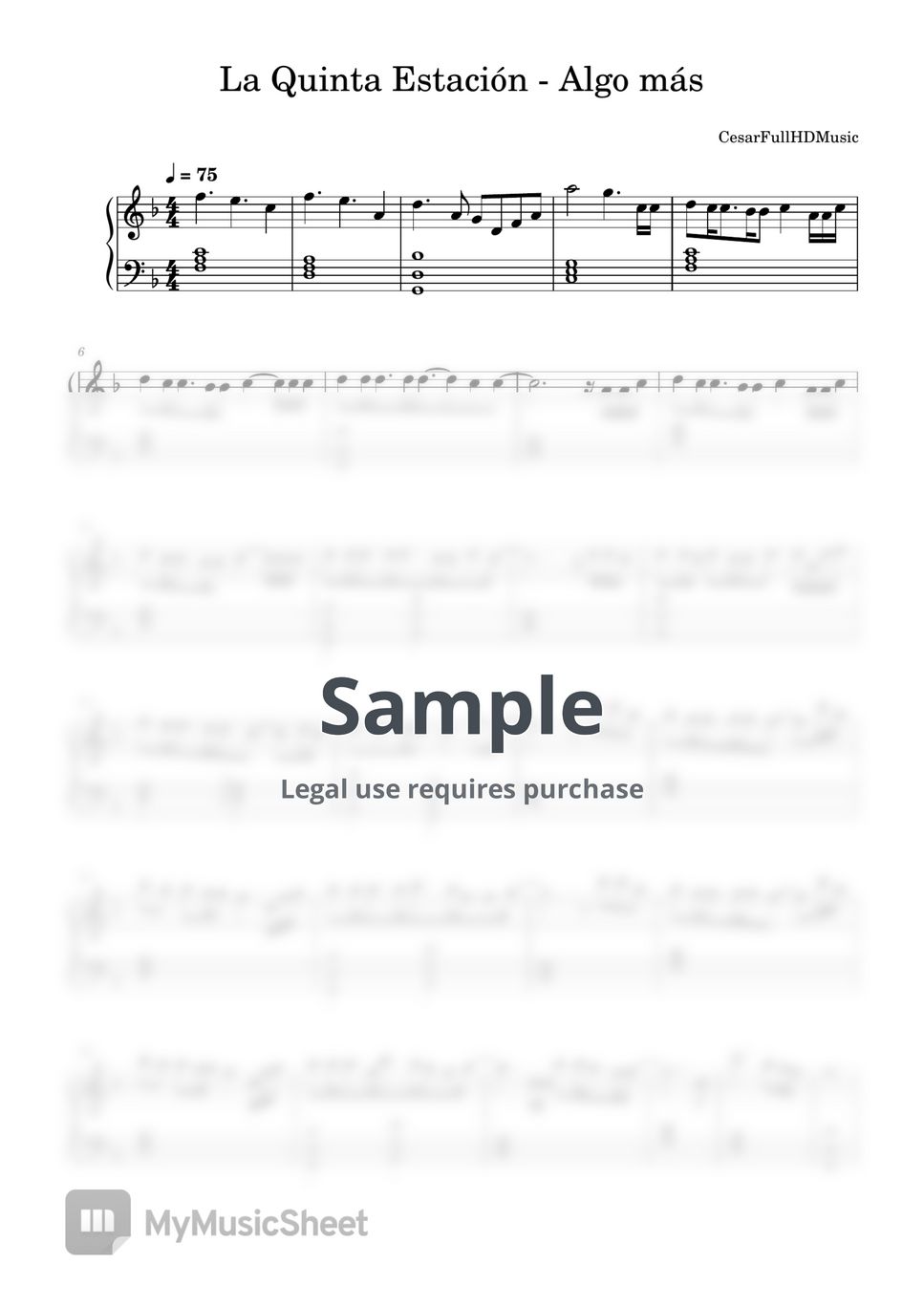 La Quinta Estación Algo más Sheets