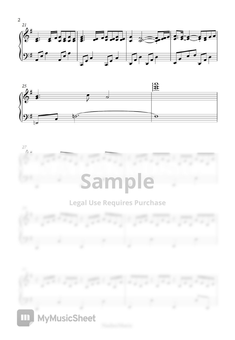 NadanMusic - Fetal Movement / Modern Dance Music Piano Sheet