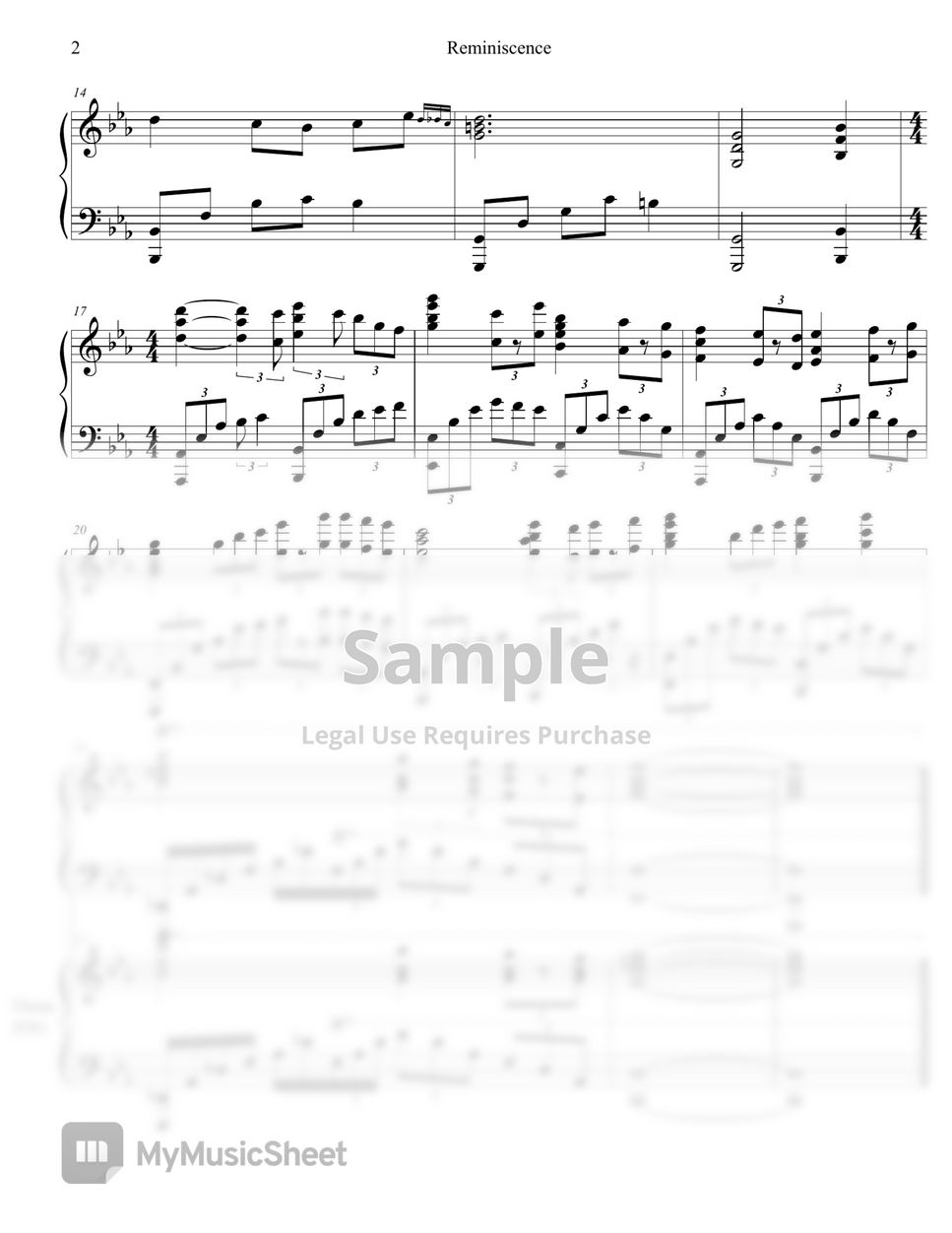リンバスカンパニー、　アートブックと音楽谱 Studio EIM - Reminiscence (Limbus Company OST) 楽譜 by Arang Kim