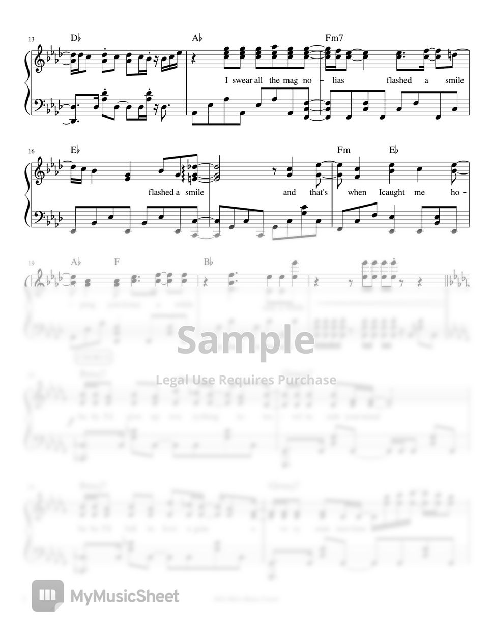 Nikki - Every Summertime (piano sheet music) by Mel's Music Corner