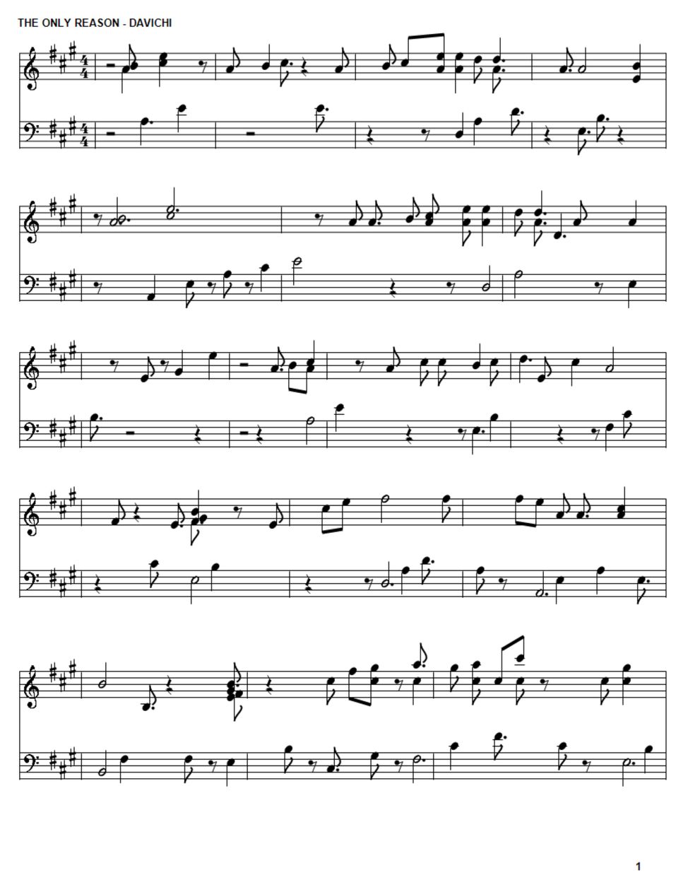 Now, We are Breaking Up The Only Reason (OST Kdrama) Sheet by Davichi