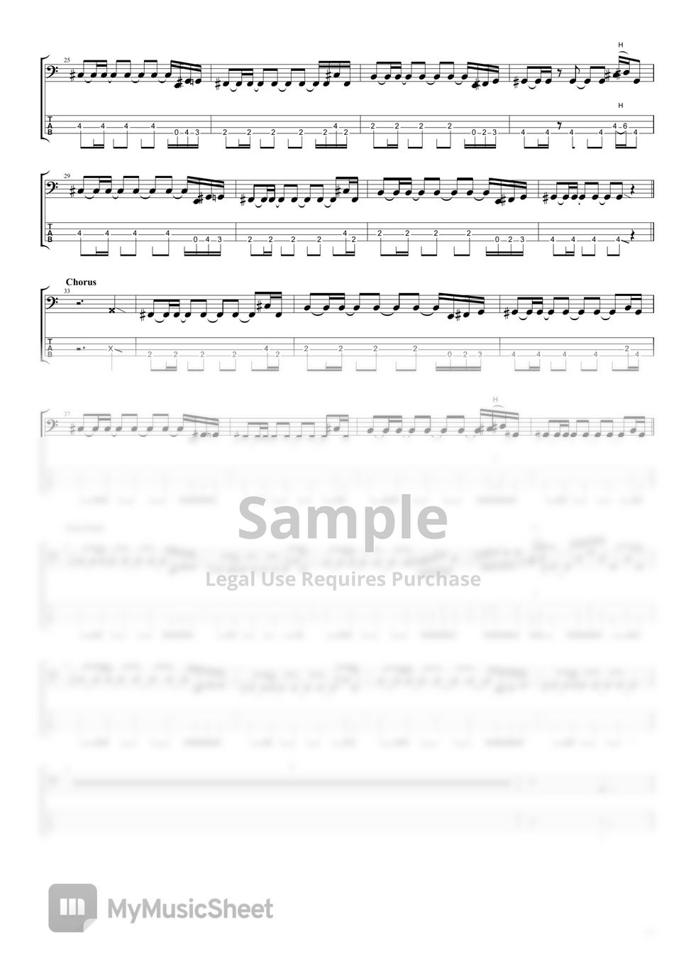 Tuesday Beach Club LOBSTER KING (Bass TAB) Sheets by Mandu