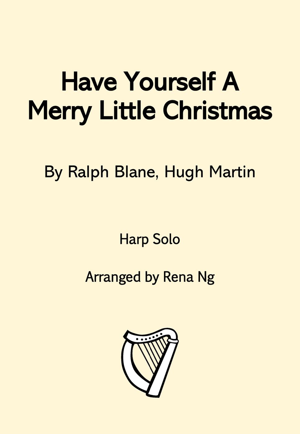 Frank Sinatra - Have Yourself A Merry Little Christmas (Harp Solo - Intermediate) by Harp With Me