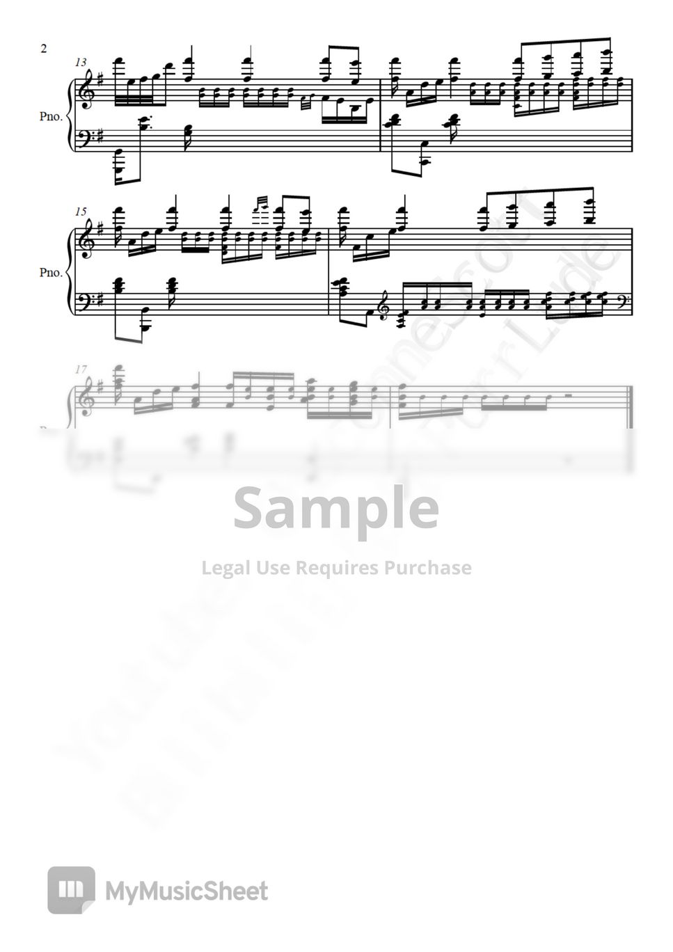 HOYOMiX Blue Dream (Inazuma City BGM) Sheets by ChaconneScott