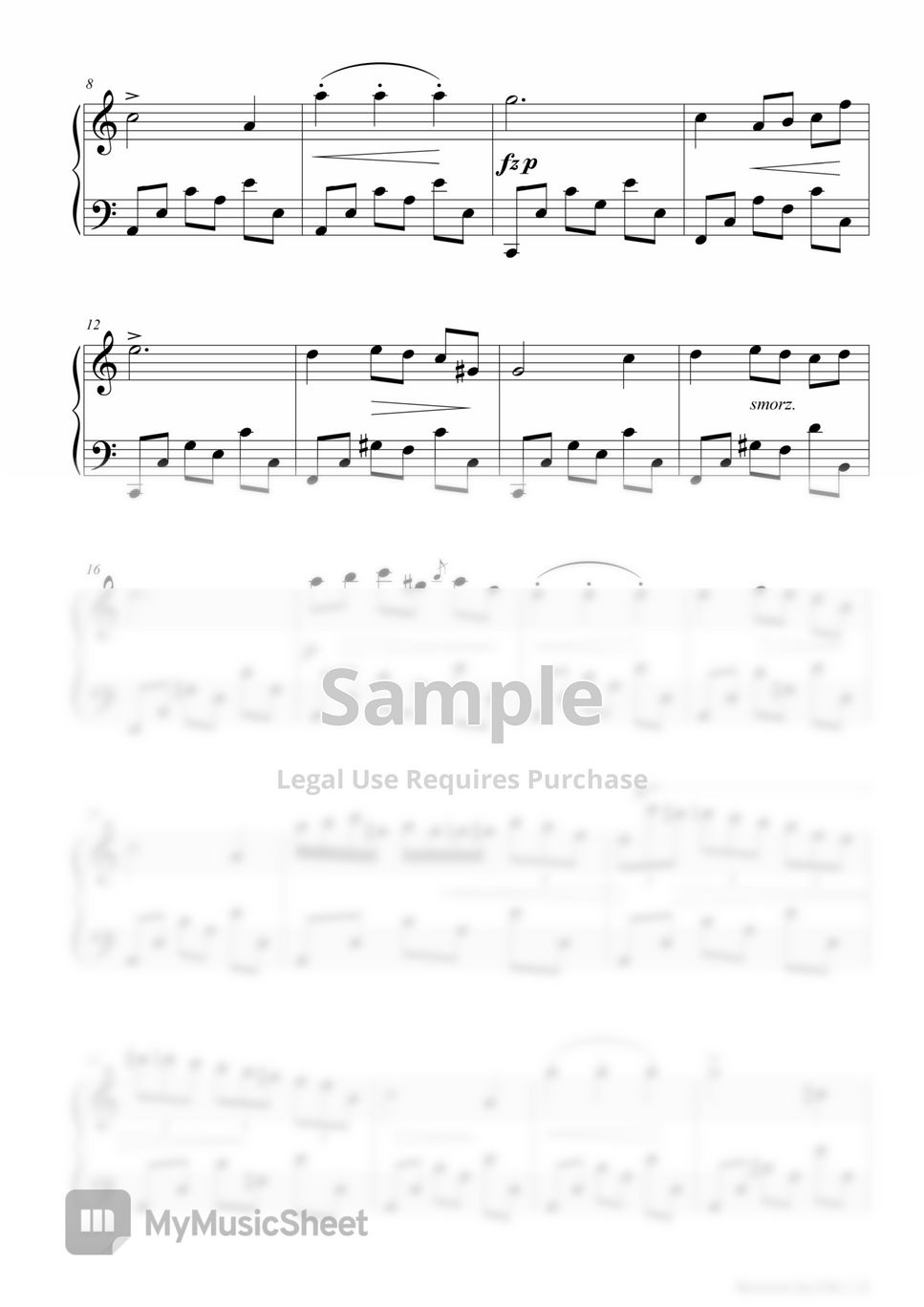 Nocturne Op.9, No.1 (녹턴 1번) - F. Chopin (쉬운 악보) by 상상피아노