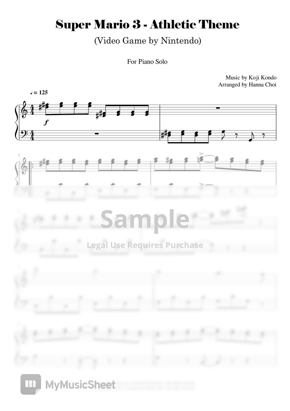 Super Mario Theme Sheet music for Piano (Solo)