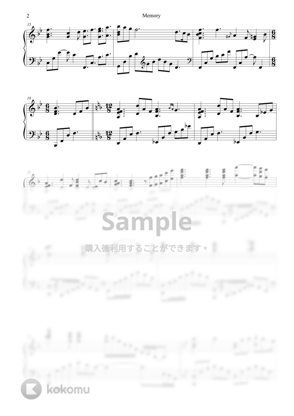 Andrew Lloyd Webber - Memory(Musical Cats OST) by sora Hong