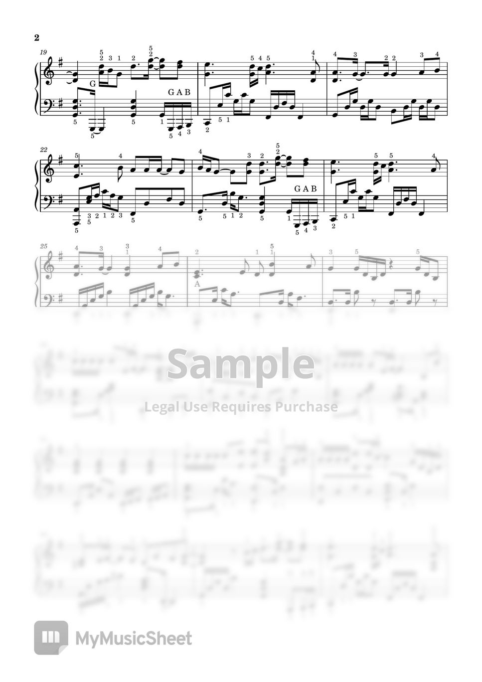 MTRL - That's Why You Go Away (Piano Solo) Partitura by SangHeart Play