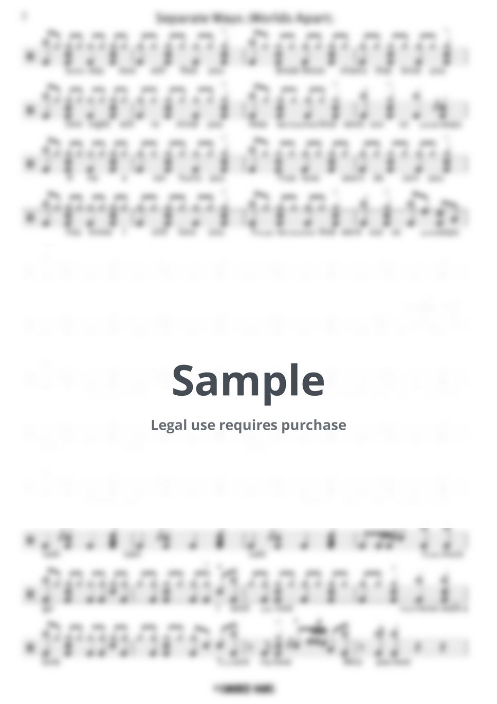 Journey - Separate Ways (Worlds Apart) by Gwon's DrumLesson