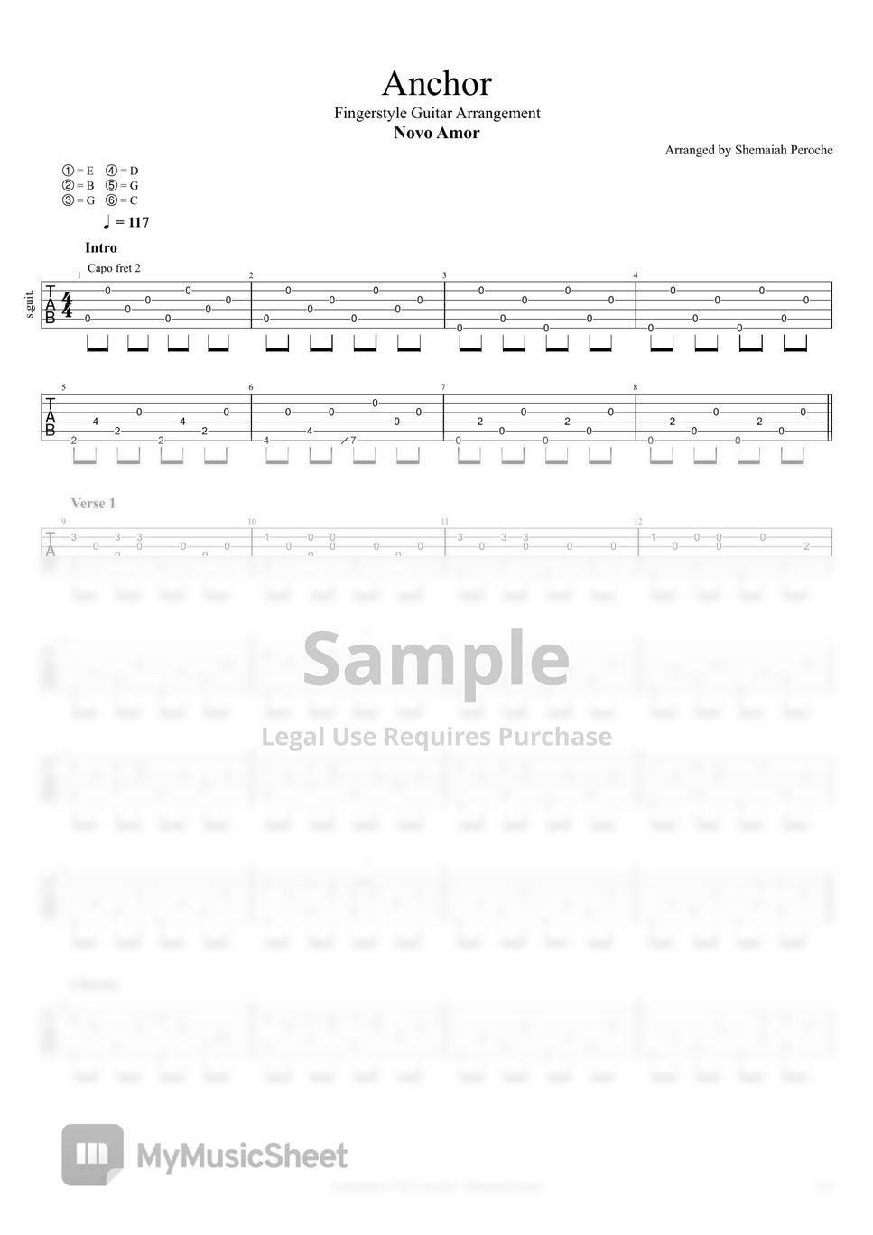 Novo Amor Anchor Sheets by Shemaiah Peroche