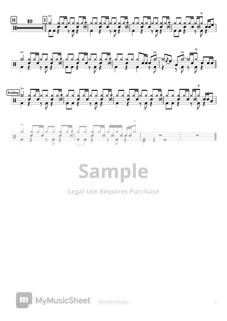 ヨルシカ - 斜陽 by Daichi Drums