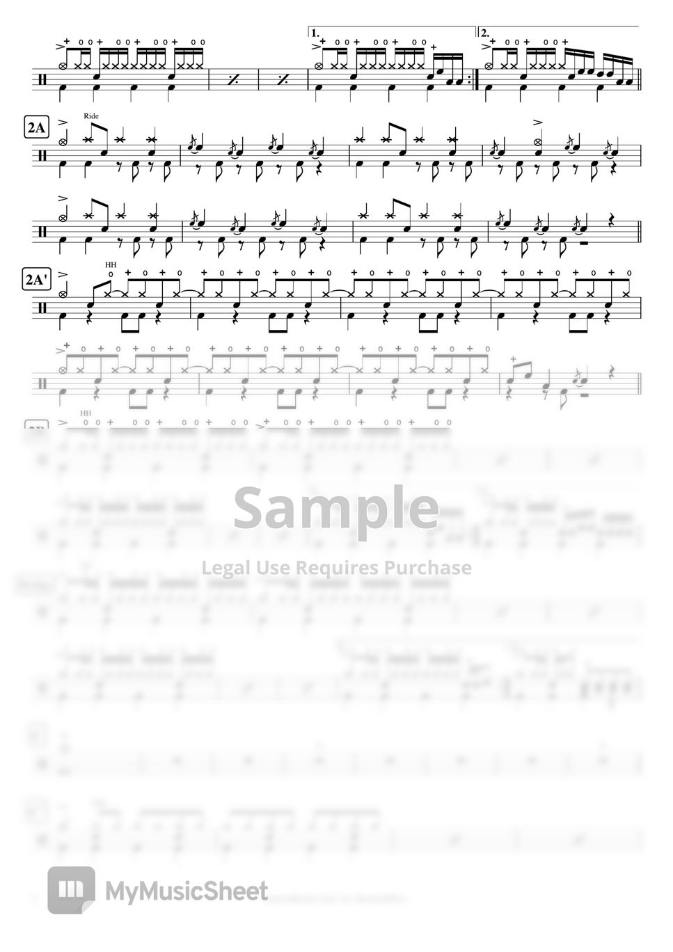 Orangestar - KuusouRessha (feat. IA, HatsuneMiku) by Cookai's J-pop Drum sheet music!!!